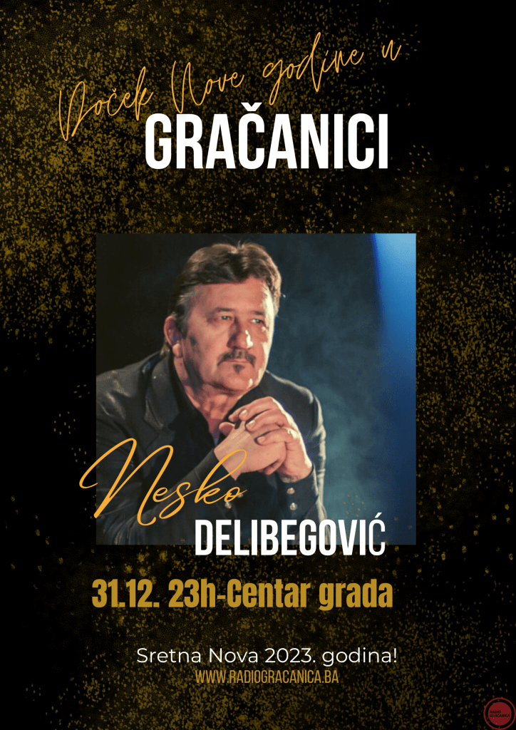 Na javnom dočeku u Gračanici pjeva Nesib Delibegović Nesko – .