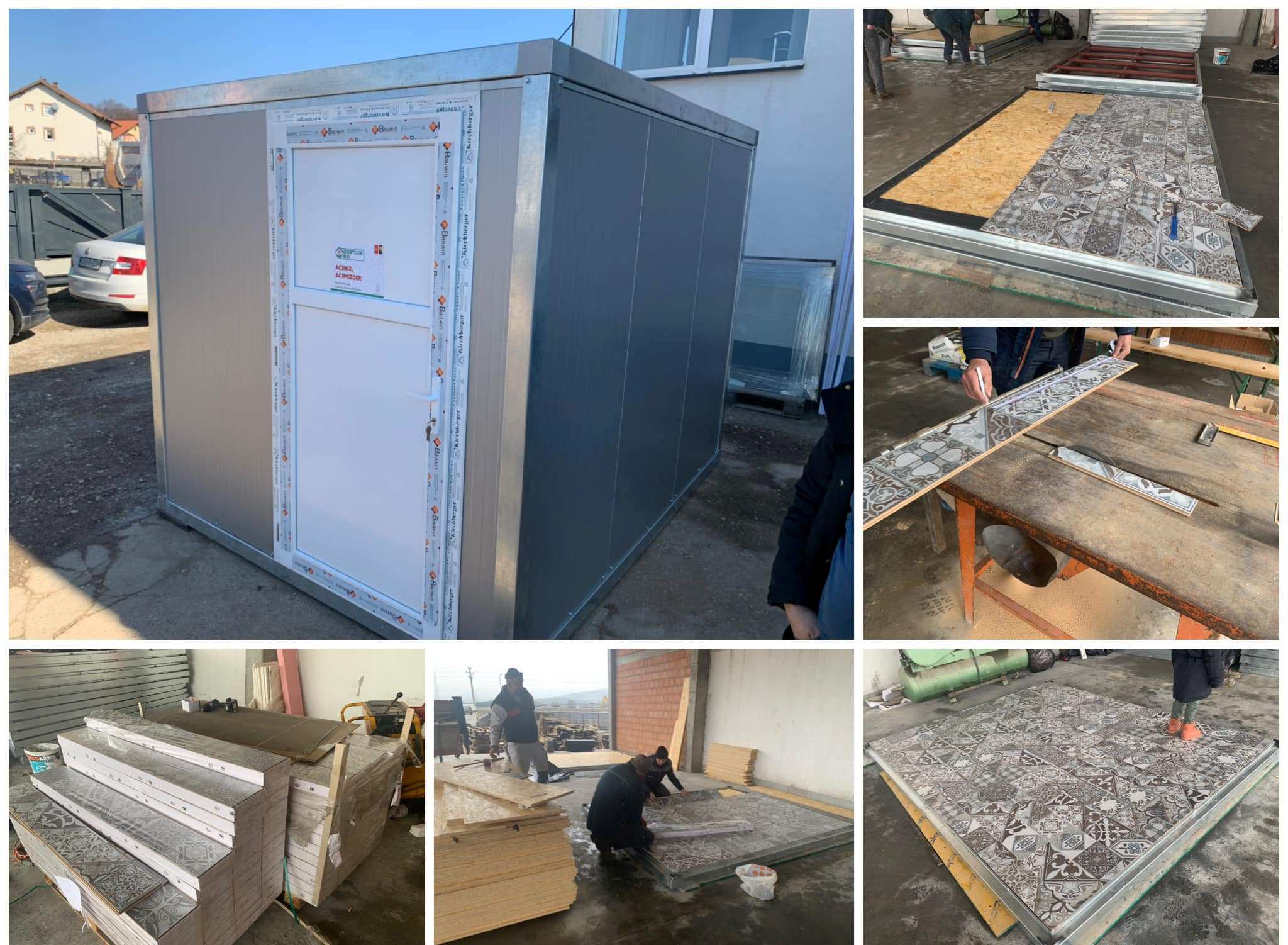 završna faza radova stambenih kontejnera koji su donacija kalesijaca i prijatelja za tursku (foto)