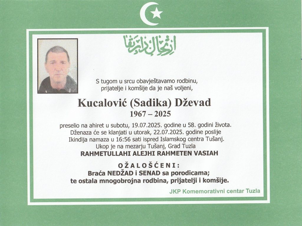 Preminuo je Josip Kucalović Preminuo je Josip Kucalović